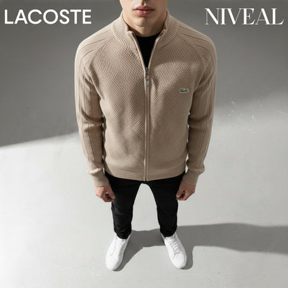 LC Men's Textured Zip-Up Sweater