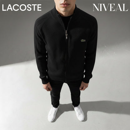 LC Men's Textured Zip-Up Sweater